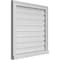 Ekena Millwork Vertical Surface Mount PVC Gable Vent: Functional, w/ 2"W x 2"P Brickmould Sill Frame, 26"W x 26"H GVPVE26X2603SF - alternate 5